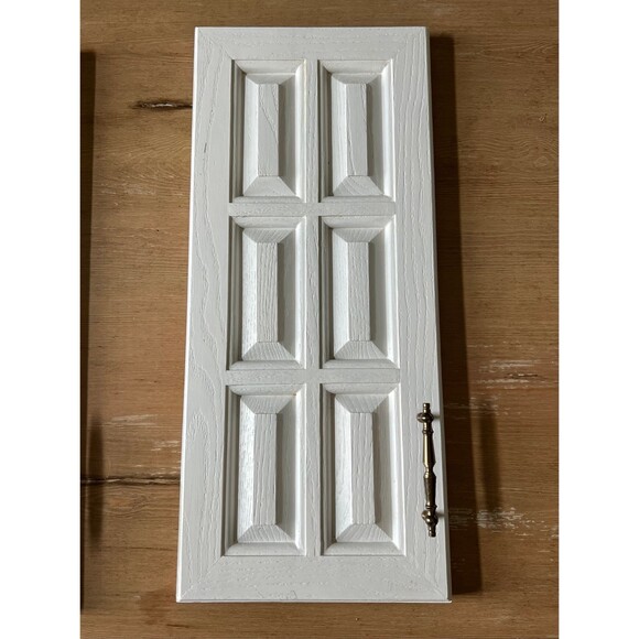 1950s Vintage MidCentury Modern Kitchen Bath Cabinet Doors Mid Century TriPac - Picture 3 of 7